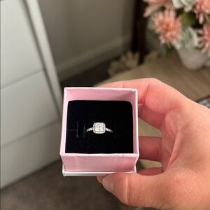 Square Sparkle Pandora Ring